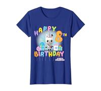 DreamWorks Gabby’s Dollhouse Happy 8th Birthday T-Shirt, Damen, Königsblau, 3XL