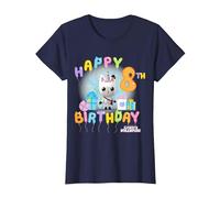 DreamWorks Gabby’s Dollhouse Happy 8th Birthday T-Shirt, Damen, Marineblau, 3XL