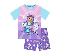 DreamWorks Gabbys Dollhouse Schlafanzug | Kurzer Schlafanzug Mädchen | Pyjama Mädchen | Mehrfarbig 128