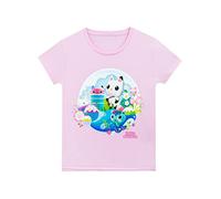 DreamWorks Gabby's Dollhouse T-Shirt für Mädchen, Gabbys Pandy-Pfoten Tee mit kurzen Ärmeln Rosa 104