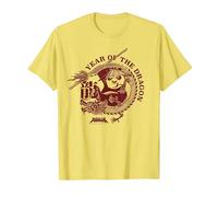 DreamWorks Kung Fu Panda Year of the Dragon Warrior T-Shirt, Herren, Gelb, M