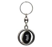 Drehbarer Schlüsselanhänger aus Kunstharz - Metall Juventus