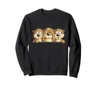DREI Otter I Niedliches Otter Trio Cartoon Tiermotiv Sweatshirt