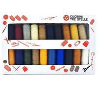 Drei-Sterne-Gold-Nähgarn für Nähen (Set (50m) Jeansgarn, 20x)