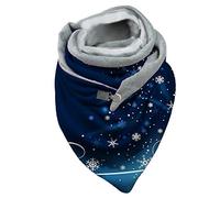 Dreieck Schal Damen Winter Warm Schlupfschal Herbst Halstuch Kuschelig Winterschal Blumen Muster Herbst Schal Frauen Deckenschal Halstuch Scarf Poncho Cape