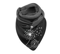 Dreieck Schal Damen Winter Warm Schlupfschal Herbst Halstuch Kuschelig Winterschal Blumen Muster Herbst Schal Frauen Deckenschal Halstuch Scarf Poncho Cape