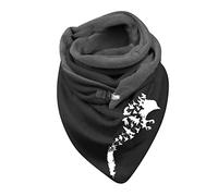 Dreieck Schal Damen Winter Warm Schlupfschal Herbst Halstuch Kuschelig Winterschal Blumen Muster Herbst Schal Frauen Deckenschal Halstuch Scarf Poncho Cape