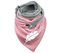 Dreieck Schal Damen Winter Warm Schlupfschal Herbst Halstuch Kuschelig Winterschal Blumen Muster Herbst Schal Frauen Deckenschal Halstuch Scarf Poncho Cape