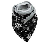 Dreieck Schal Damen Winter Warm Schlupfschal Herbst Halstuch Kuschelig Winterschal Blumen Muster Herbst Schal Frauen Deckenschal Halstuch Scarf Poncho Cape