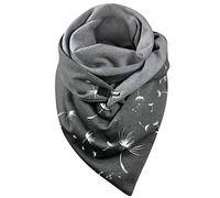 Dreieck Schal Damen Winter Warm Schlupfschal Herbst Halstuch Kuschelig Winterschal Blumen Muster Herbst Schal Frauen Deckenschal Halstuch Scarf Poncho Cape