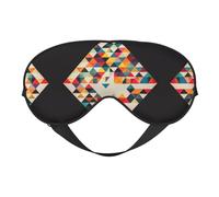 Dreieckige geometrische doppelseitige weiche Verdunkelungs-Augenmaske, Schlafmaske, Nachtschlaf-Augenmaske