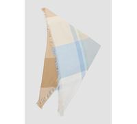 Dreieckiger Schal aus Viskosemix mit Karomuster ONESIZE braun 2161447.84N9.ONESIZE