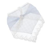 Dreieckiges Haarbandana aus Spitze Polyester Vintage | Französisches Kopftuch, Leichtes Polyester, Sommerlicher Retro Stil, Vielseitig Tragbar