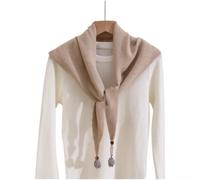 Dreiecksschal Damen aus Wollmischung, warmer Strickschal für Winter | Soft Wool Blend Knit,Breathable Warmth,Elegant Drape For Autumn Layering,für versatile Neck And Shoulder Wrap