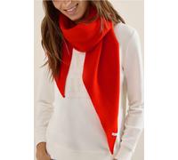 Halstuch CECIL, Damen, Gr. onesize, cherry tomato orange, Stoff, 60% Polyester, 22% Polyamid, 18% Viskose, unifarben, Modetücher, im dreieckigen Schnitt (10907951-0) cherry tomato orange