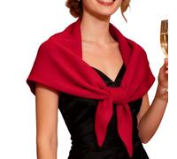 Dreieckstuch für Damen, weich, wärmend, modisch, Wolle, Halstuch, für Reisen, Geburtstag, Weihnachten, Herbst, Winter, Herbst und Mädchen, rot, Refer to description