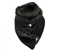 Dreieckstuch, Halstuch mit süßen Clip, Grauer Fleece/graue Baumwolle mit grau/weißen Pusteblumen, Schal, Wickelschal Elegant