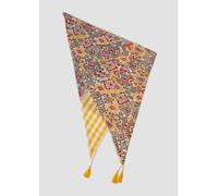 Dreieckstuch mit All-over-Print und Quasten ONESIZE gelb|mehrfarbig 2166622.13D4.ONESIZE