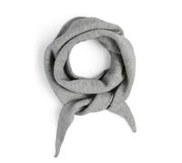 Dreieckstuch PIECES "PCKOMMA TRIANGLE SCARF NOOS BC", Damen, grau (medium grau melange), Feinstrick, Materialmix, unifarben, Modetücher (76017002-0) medium grau melange