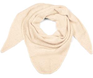 Dreieckstuch STYLEBREAKER "Strick Dreiecktuch meliert", Damen, weiß (creme, beige), Obermaterial: 80% Viskose CV. 20% Wolle WO., Modisch, Modetücher (48442200-0) creme, beige