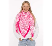 Dreieckstuch ZWILLINGSHERZ "Blumige Aussichten", Damen, pink rot, Strick, Materialmix, gemustert, mehrfarbig, Modetücher, Florales Muster, Kante Uni, Strick (29820358-0) pink rot