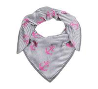 Dreieckstuch ZWILLINGSHERZ ""Gestreifter Anker"", Damen, grau pink, Strick, Baumwollmischung, gemustert, mehrfarbig, Modetücher, maritimes Tuch mit pinken Ankern (50064946-0) grau pink