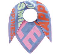 Dreieckstuch ZWILLINGSHERZ ""Große Freunde"", Damen, blau, Obermaterial: 50% Baumwolle, 50% Polyacryl, Modetücher, mit Schrift (33627342-0) blau