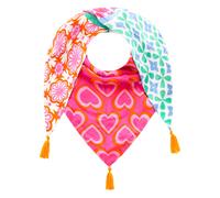 Dreieckstuch ZWILLINGSHERZ ""Liebervoller Mix"", Damen, pink (magenta), Viskose, Modetücher Dreieckstuch, Mit Tasseln (10514329-0)