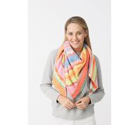 Dreieckstuch ZWILLINGSHERZ ""Maralda"", Damen, bunt, Strick, Materialmix, Modetücher, farbenfrohes Muster, wärmend, Strick (84705325-0) bunt