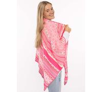 Dreieckstuch ZWILLINGSHERZ "Maralda", Damen, pink, Strick, Materialmix, Modetücher Dreieckstuch, farbenfrohes Muster, wärmend, Strick (72636820-0)