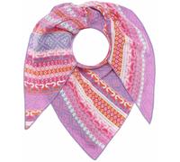 Dreieckstuch ZWILLINGSHERZ "Rio", Damen, lila (flieder), Obermaterial: 50% Baumwolle, 50% Polyacryl, Modetücher, mit auffalendem Muster (49996041-0) flieder