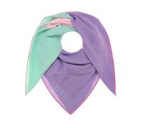 Dreieckstuch ZWILLINGSHERZ "Viereck "Blockstreifen"", Damen, flieder türkis, Web, Baumwolle, colorblocking, mehrfarbig, Modetücher (82081560-0) flieder türkis
