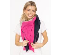 Dreieckstuch ZWILLINGSHERZ "Viereck "Blockstreifen"", Damen, pink marine, Web, Baumwolle, colorblocking, mehrfarbig, Modetücher (58870925-0) pink marine