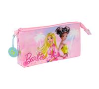 Dreifaches Mehrzweck-Etui Barbie Painterly Rosa Himmelsblau 22 x 12 x 3 cm