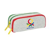 Dreifaches Mehrzweck-Etui Benetton Pop Grau (21 x 8 x 8 cm)
