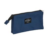 Dreifaches Mehrzweck-Etui BlackFit8 Urban Schwarz Marineblau (22 x 12 x 3 cm)