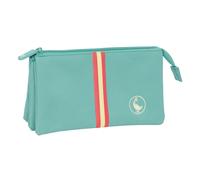 Dreifaches Mehrzweck-Etui El Ganso Aquarelle Blau 22 x 12 x 3 cm