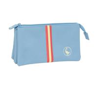 Dreifaches Mehrzweck-Etui El Ganso Cerulean Blau 22 x 12 x 3 cm