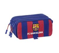 Dreifaches Mehrzweck-Etui F.C. Barcelona 24/25 Granatrot Marineblau 21,5 x 10 x 8 cm