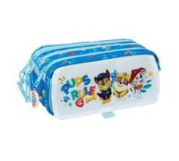 Dreifaches Mehrzweck-Etui The Paw Patrol Pups rule Blau 21,5 x 10 x 8 cm