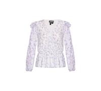 DreiMaster Vintage Damen Bluse Langarm Envelope Freizeit, S, Blau