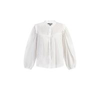 Dreimaster Bluse Damen Wollweiß XL