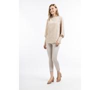 Dreimaster Blusenshirt Damen Hellbeige Weiss M