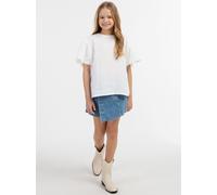 Dreimaster Blusenshirt mit Spitze Mädchen weiß, 116