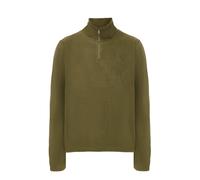 Dreimaster Fleecepullover Herren khaki, XXL