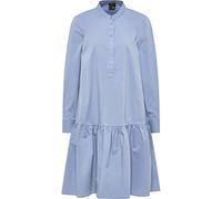 DreiMaster Klassik Damen Hemdblusenkleid, Graublau, M