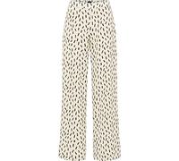 DreiMaster Klassik Damen Stoffhose 31126338, Wollweiss Schwarz, S