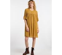 Dreimaster Kleid Damen Dunkelgelb Mehrfarbig L