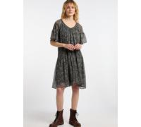 Dreimaster Kleid Damen Schwarz Mehrfarbig M