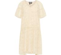 Dreimaster Kleid Damen Wollweiss Mehrfarbig L